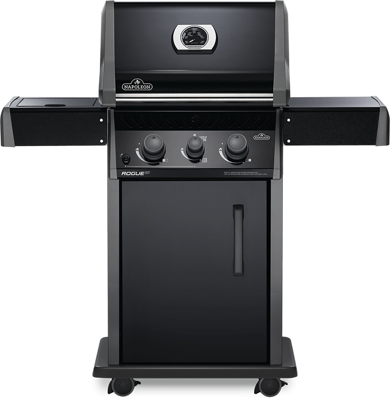 NAPOLEON ROGUE GAS BLACK GRILL WITH SIDE INFRARED BURNER (RXT365SIB-1) RXT365SIBK-1